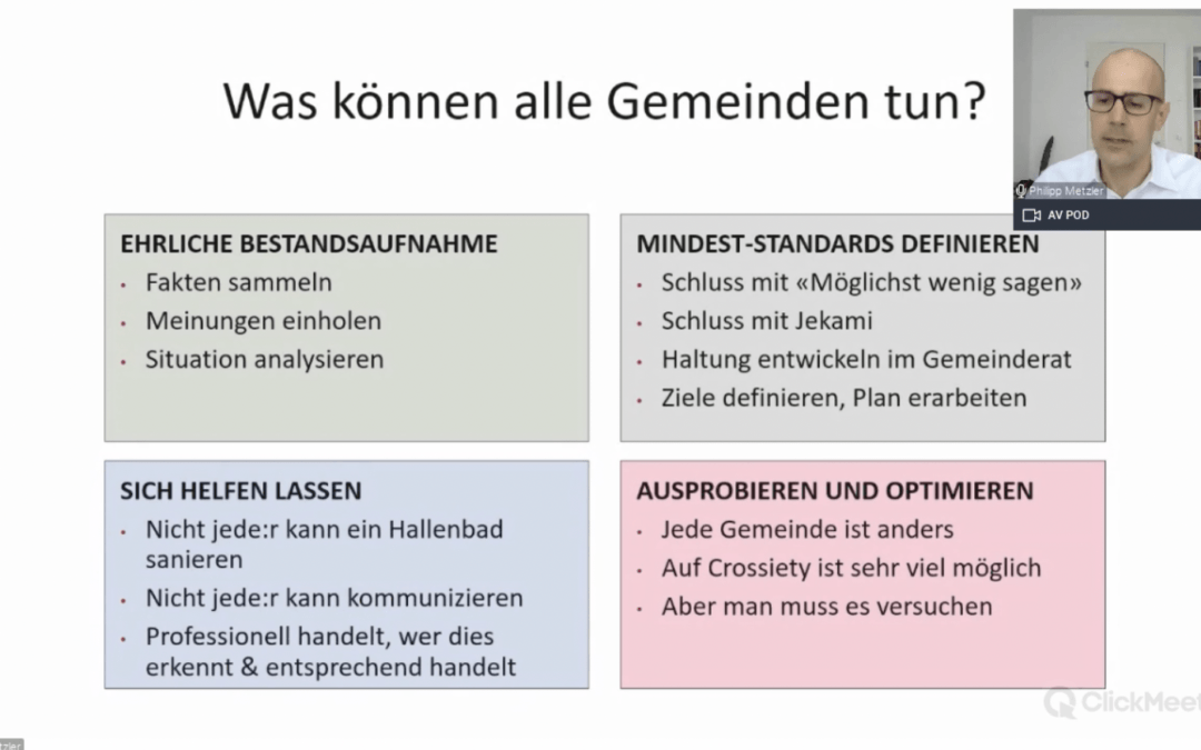 «Kommunikation ist in vielen Gemeinden Jekami – das geht nicht mehr»